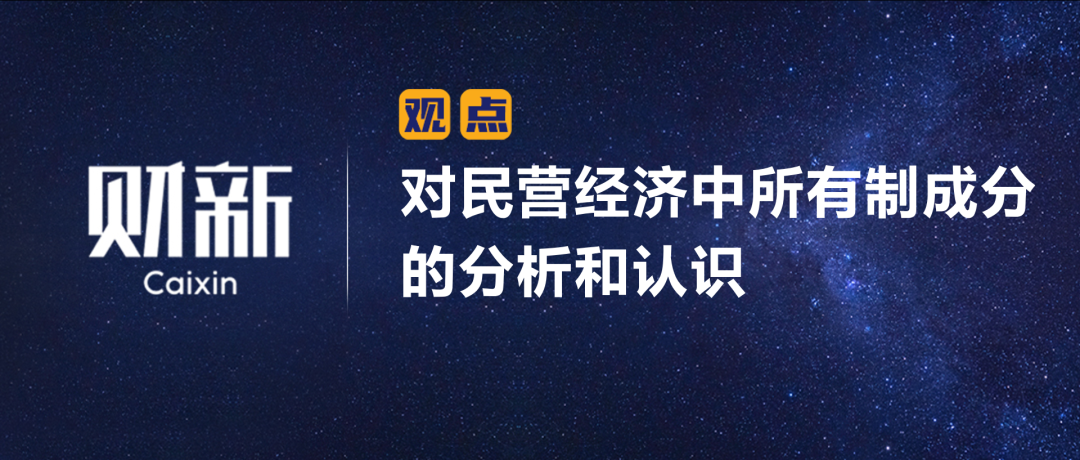 财新 | 陈利浩：对民营经济中所有制成分的分析和认识