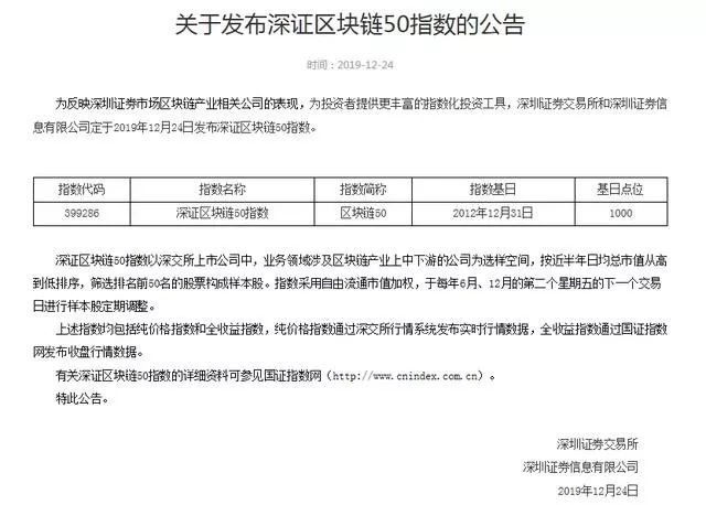 深证区块链50指数发布 美高梅mgm软件入选样本股