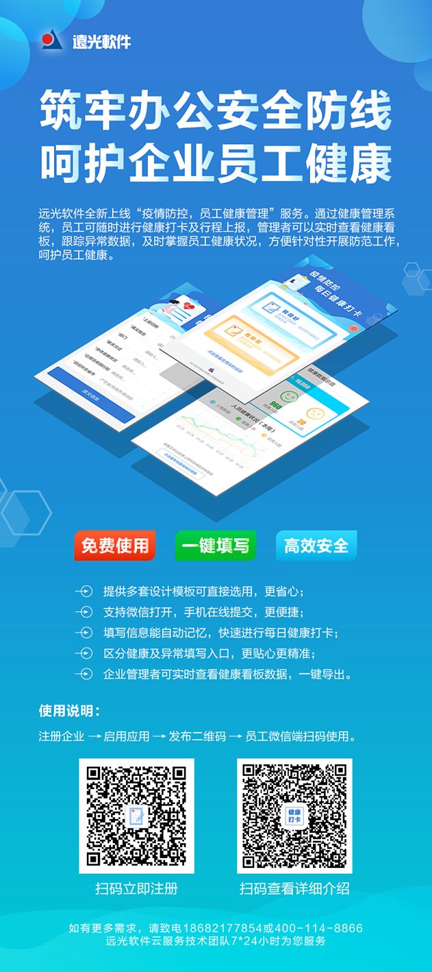 共克时艰，美高梅mgm软件免费提供“员工健康管理”系统服务
